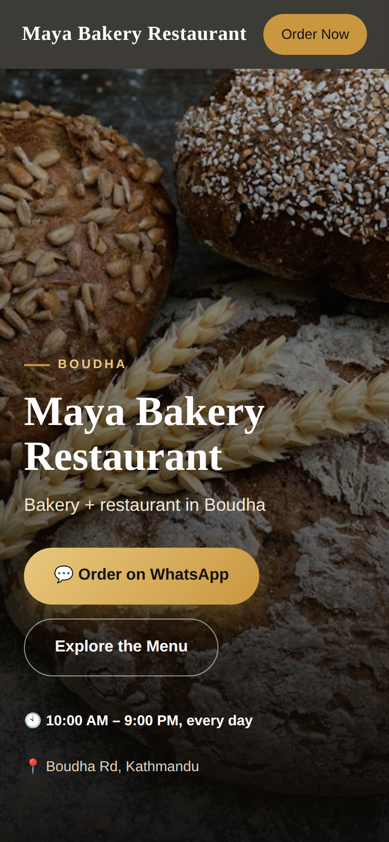 Maya Bakery demo