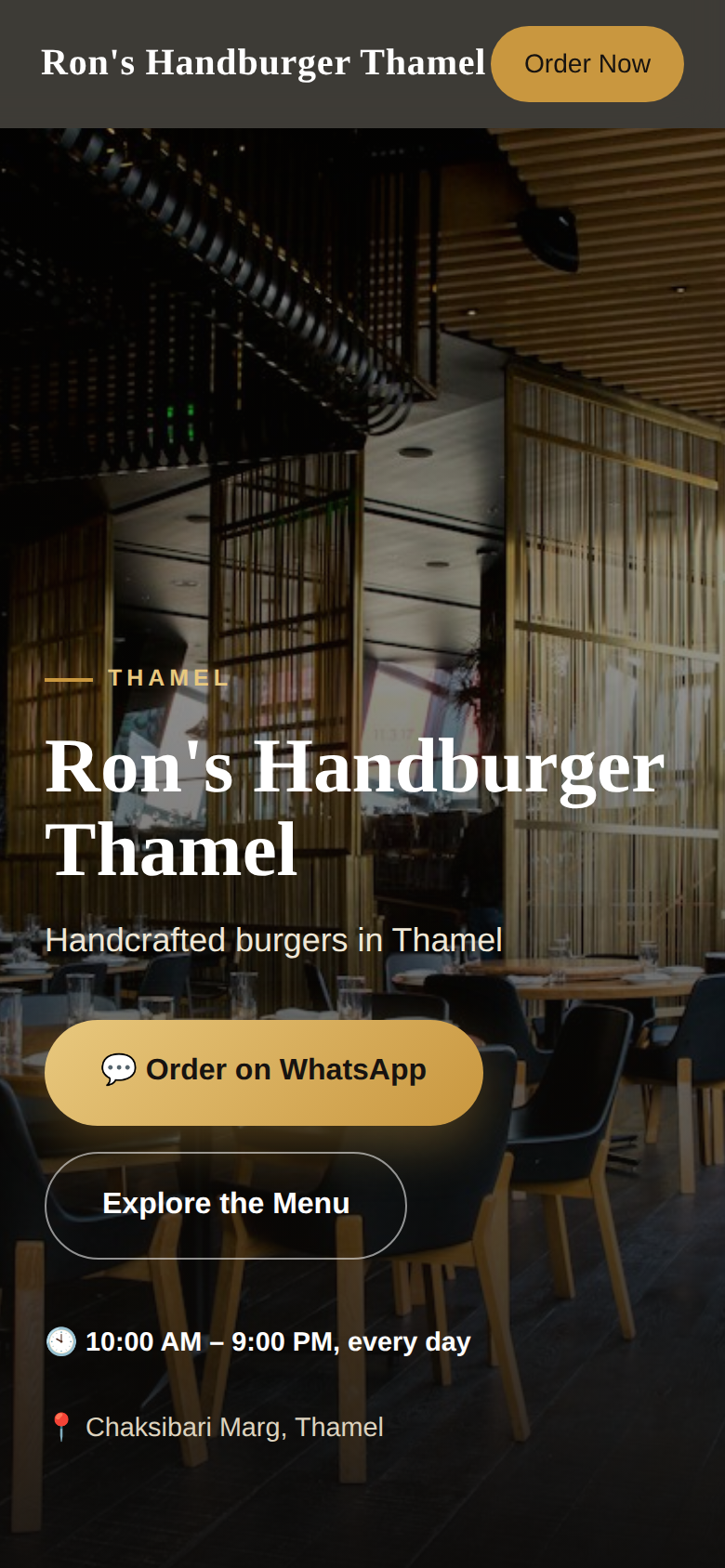 Ron's Handburger demo