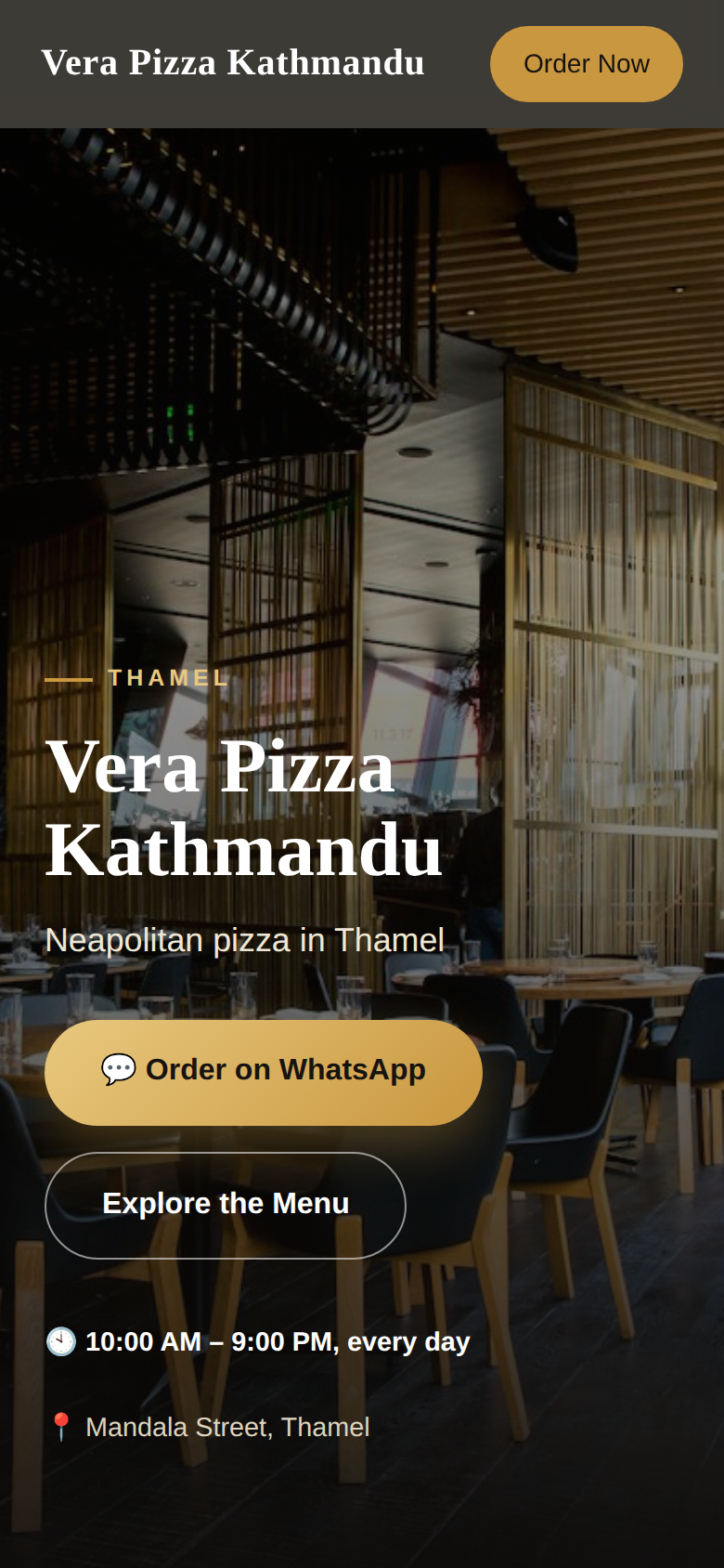 Vera Pizza Kathmandu demo